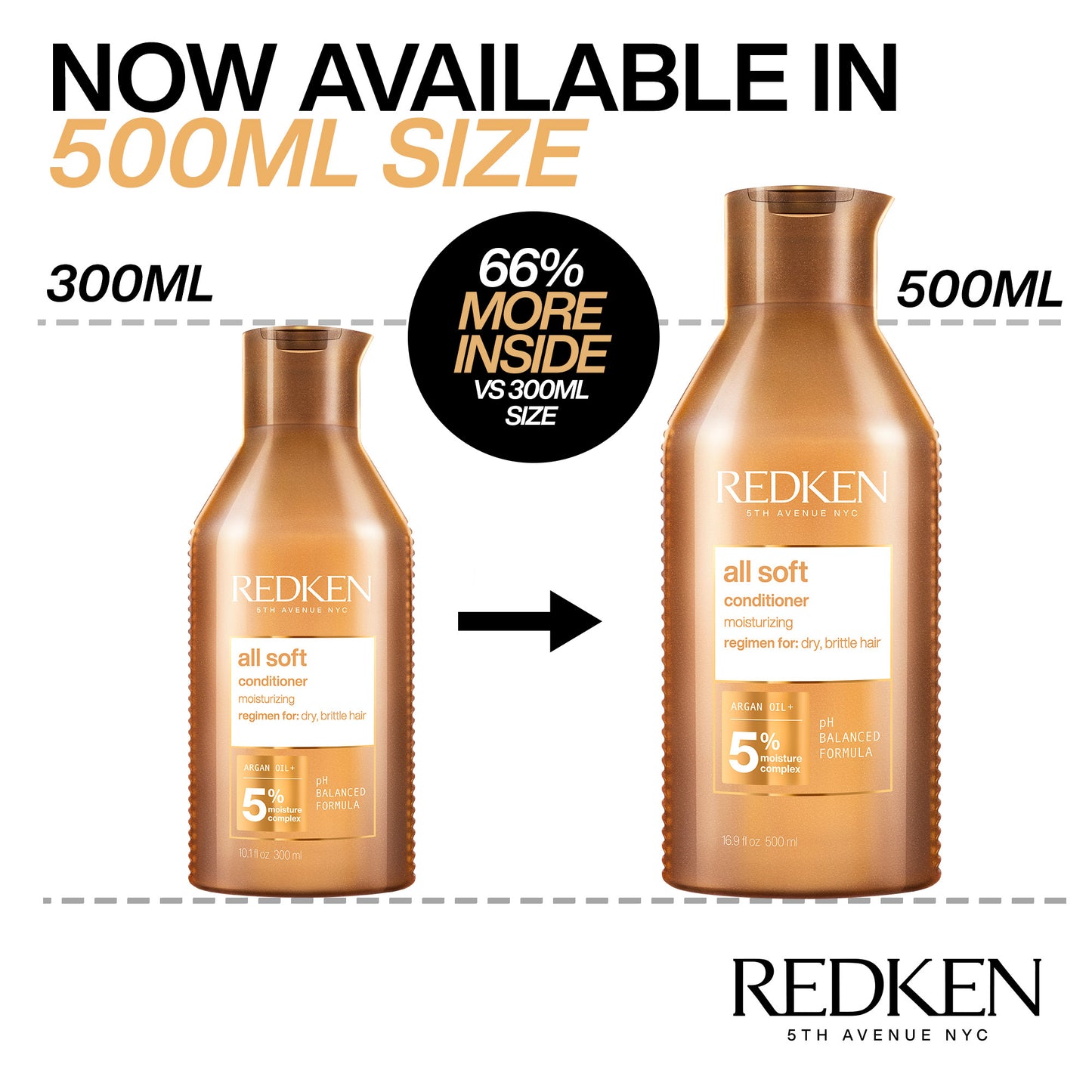 Redken All Soft Conditioner For Dry, Brittle Hair 500ml