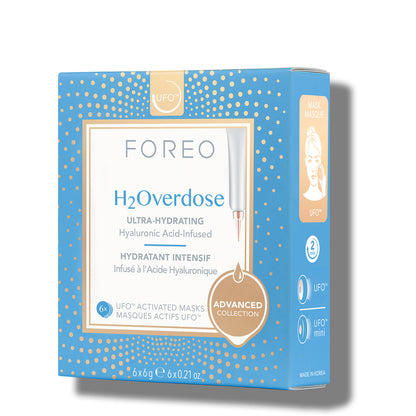 FOREO H2Overdose UFO/UFO Mini Ultra Hydrating Face Mask for Dry Skin (6 Pack)