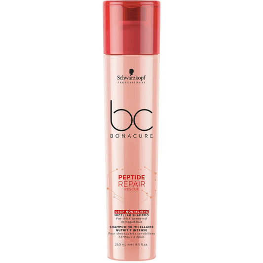 Schwarzkopf BC Bonacure Peptide Repair Rescue Deep Nourishing Micellar Shampoo 250ml