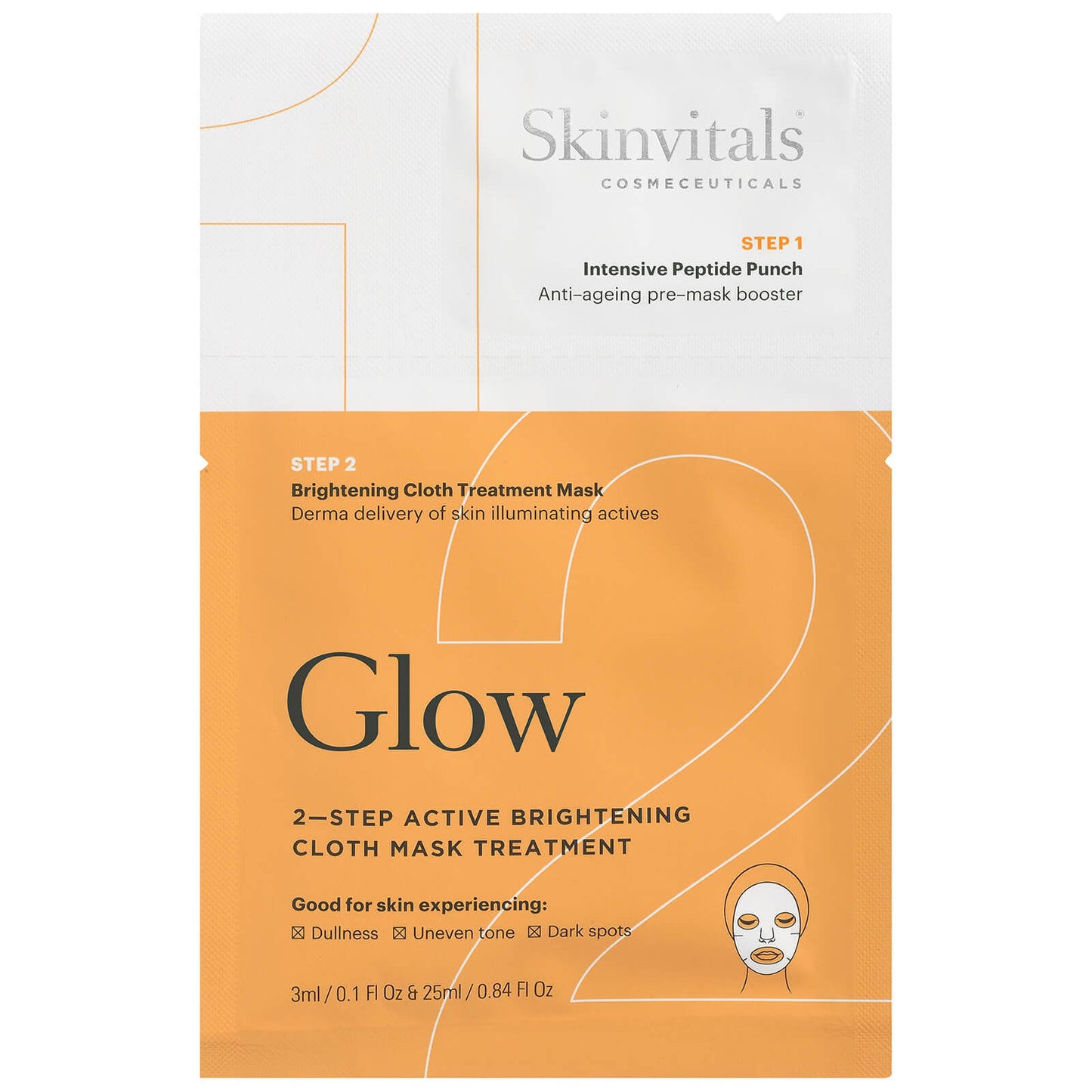 Skinvitals 2 Step Face Mask - Glow