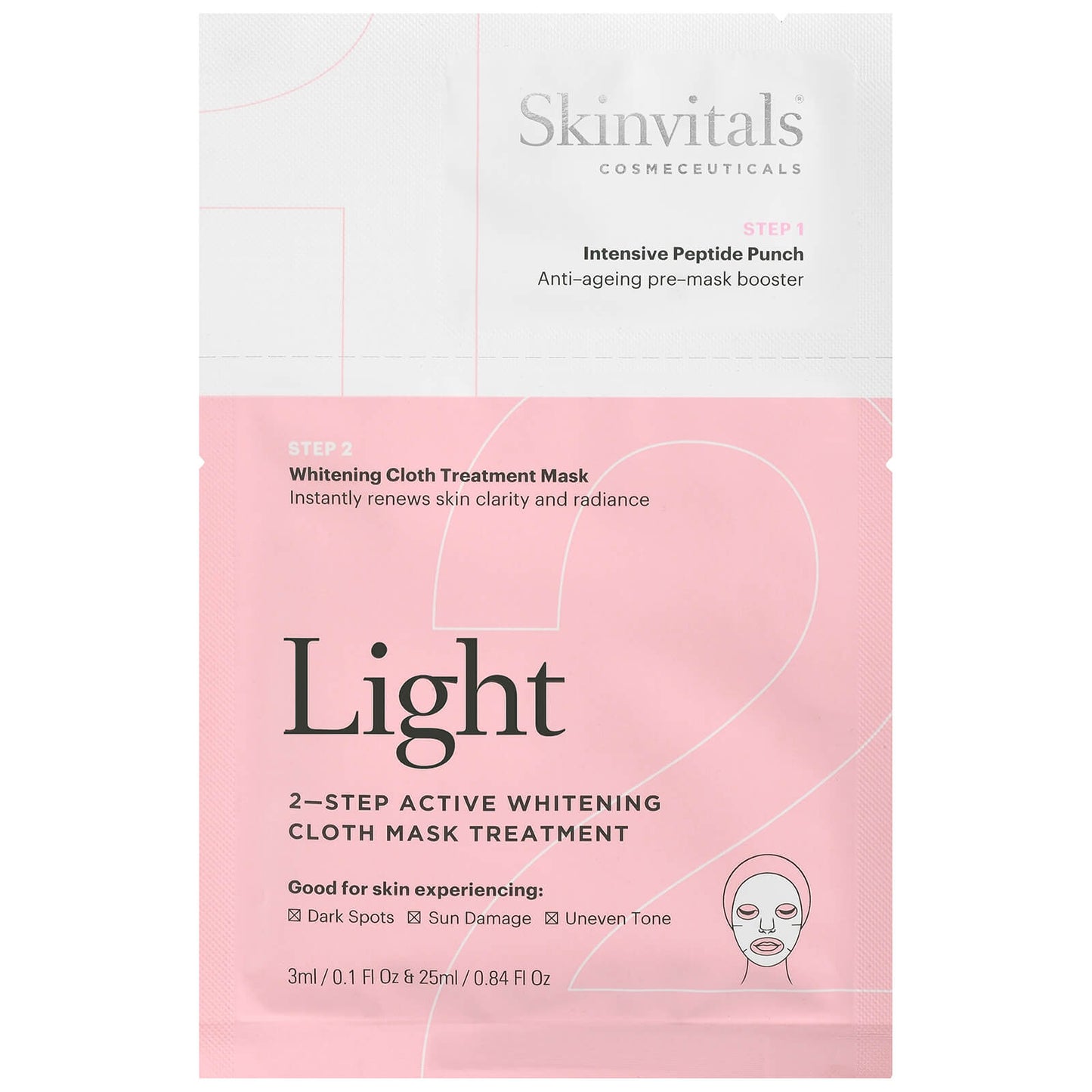 Skinvitals 2 Step Face Mask - Light