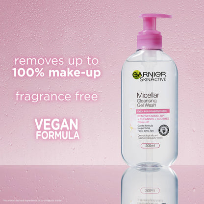 Garnier Micellar Gel Face Wash Sensitive Skin 200ml