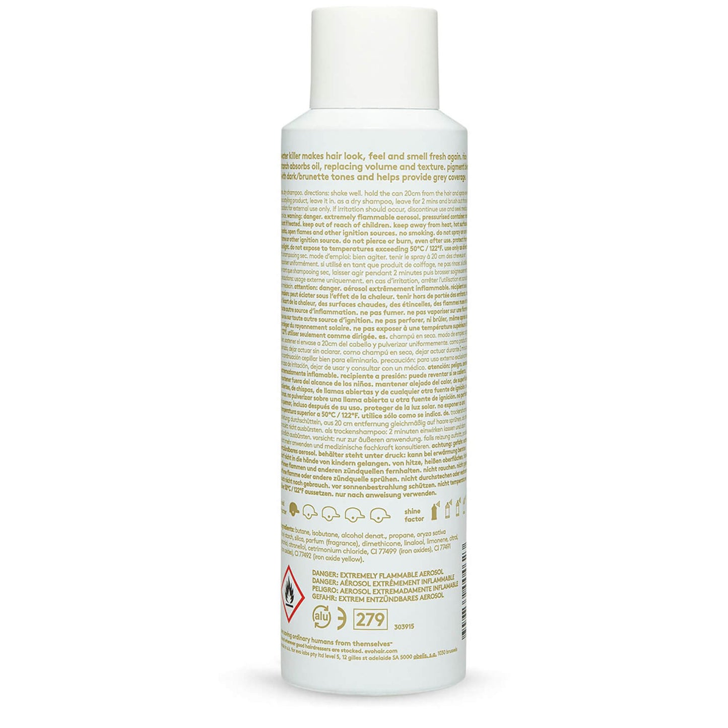 evo Water Killer Dry Shampoo Brunette 200ml