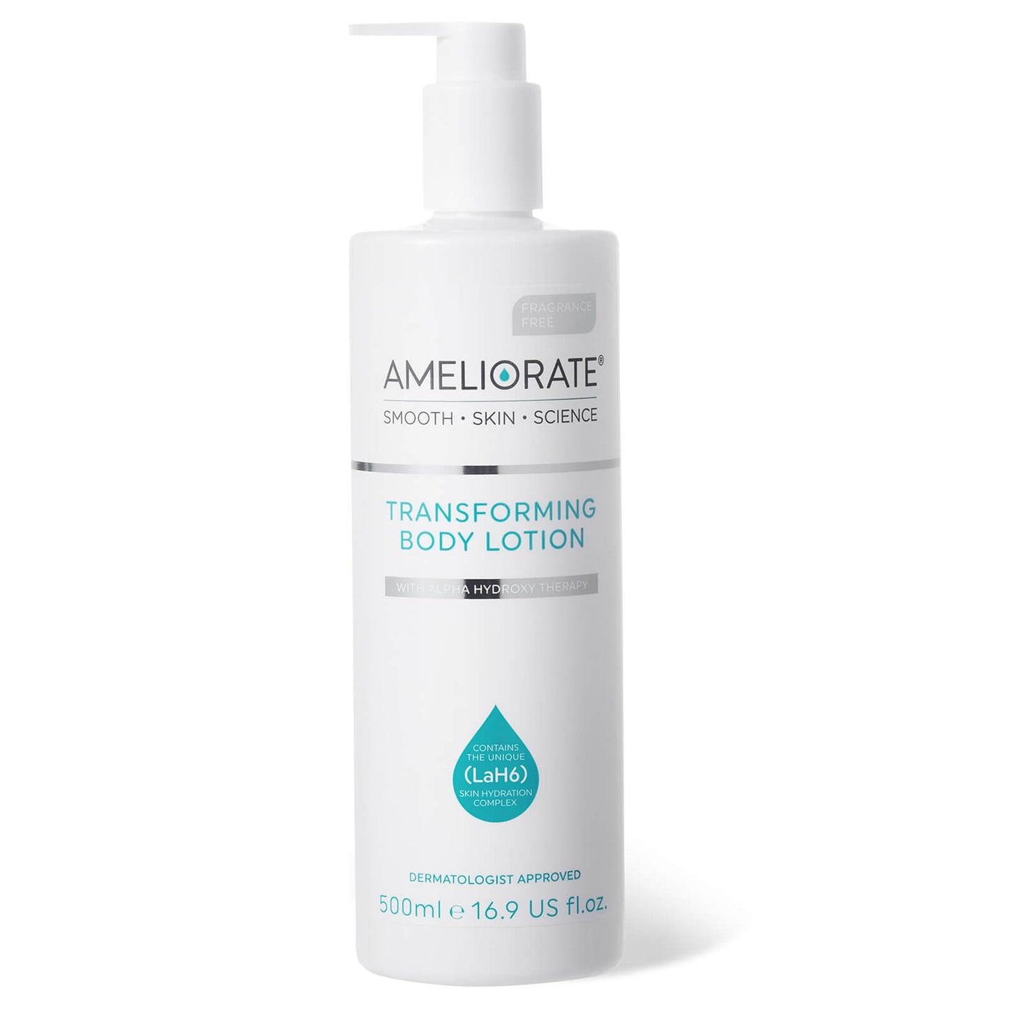 AMELIORATE Fragrance Free Transforming Body Lotion 500ml