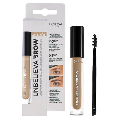 L'Oréal Paris Unbelievabrow Long-Lasting Brow Gel 3.4ml (Various Shades)