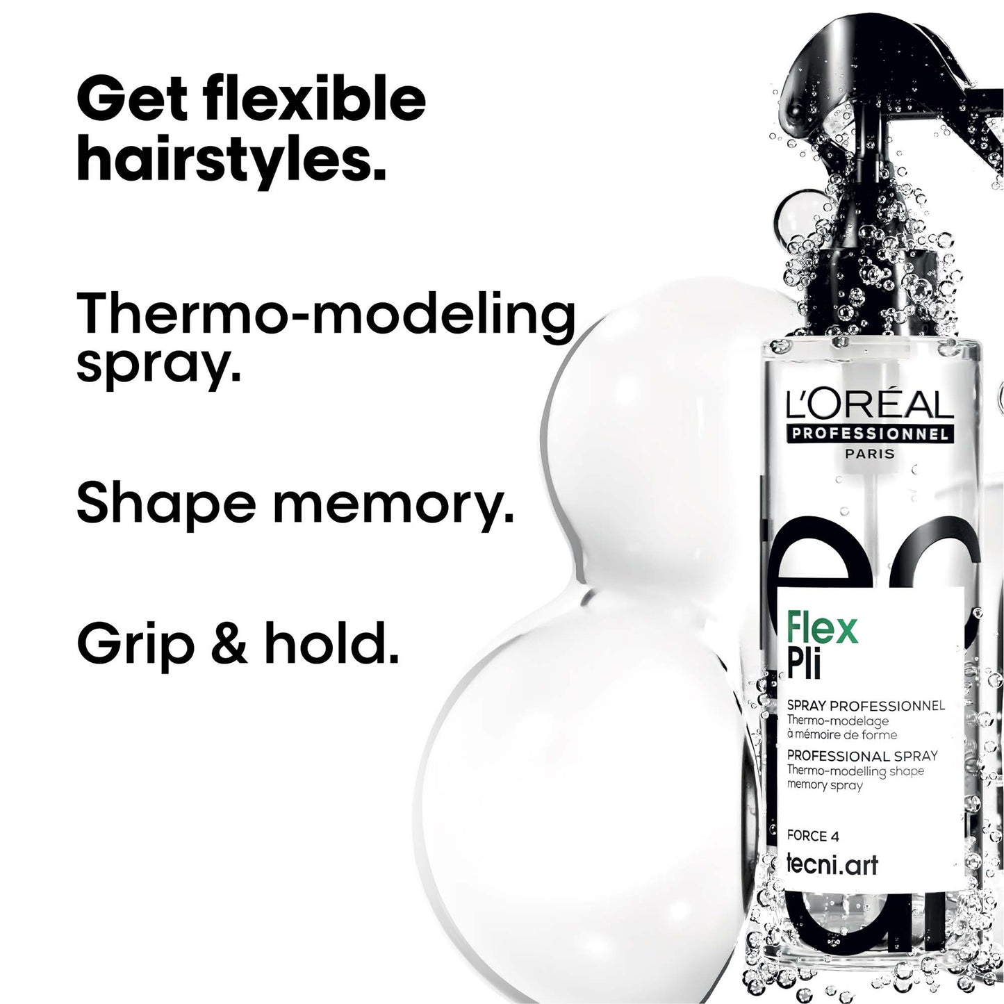 L'Oréal Professionnel Tecni.ART Flex Pli Thermo Modelling, Volumising Hair Styling Spray 190ml