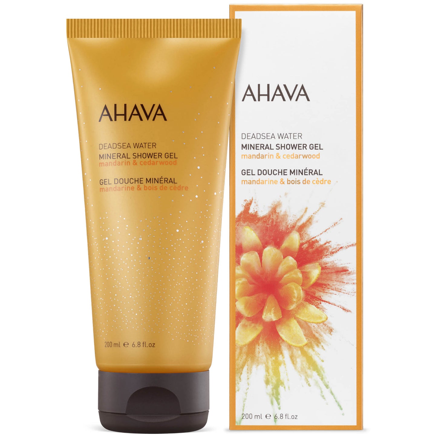 AHAVA Mineral Shower Gel - Mandarin and Cedarwood 200ml