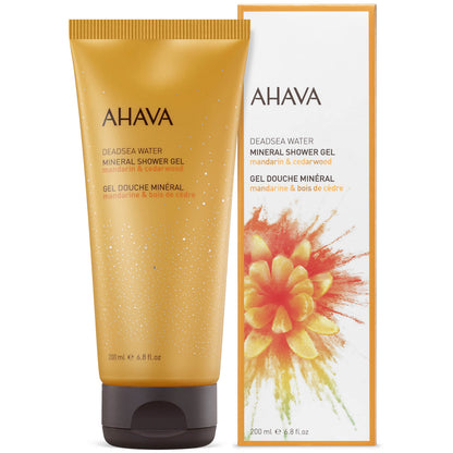 AHAVA Mineral Shower Gel - Mandarin and Cedarwood 200ml