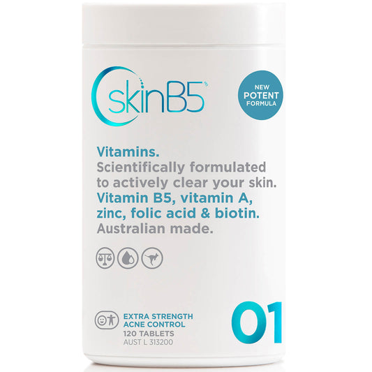 SkinB5 Extra Strength Acne Control Tablets x 120 - AU/NZ