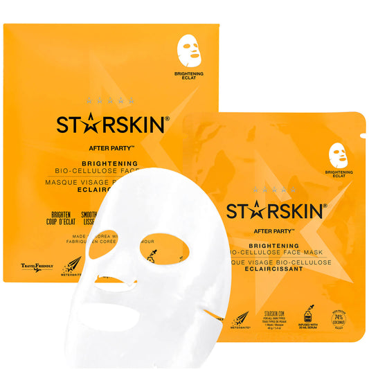 STARSKIN After Party Brightening Coconut Bio-Cellulose Second Skin Face Mask