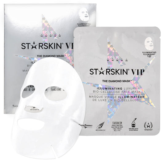 STARSKIN VIP The Diamond Mask Illuminating Luxury Bio-Cellulose Face Mask