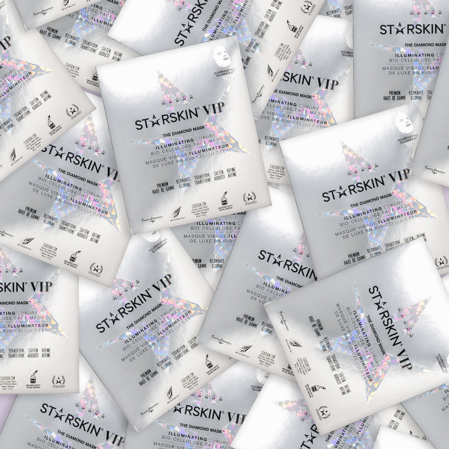 STARSKIN VIP The Diamond Mask Illuminating Luxury Bio-Cellulose Face Mask