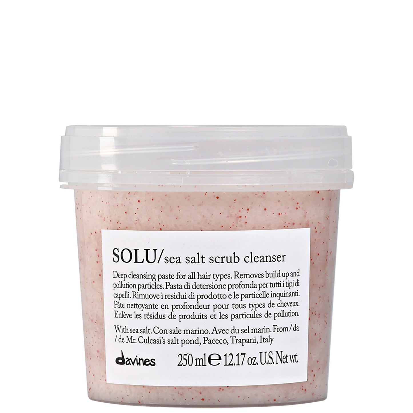 Davines SOLU Sea Salt Scrub Cleanser 250ml
