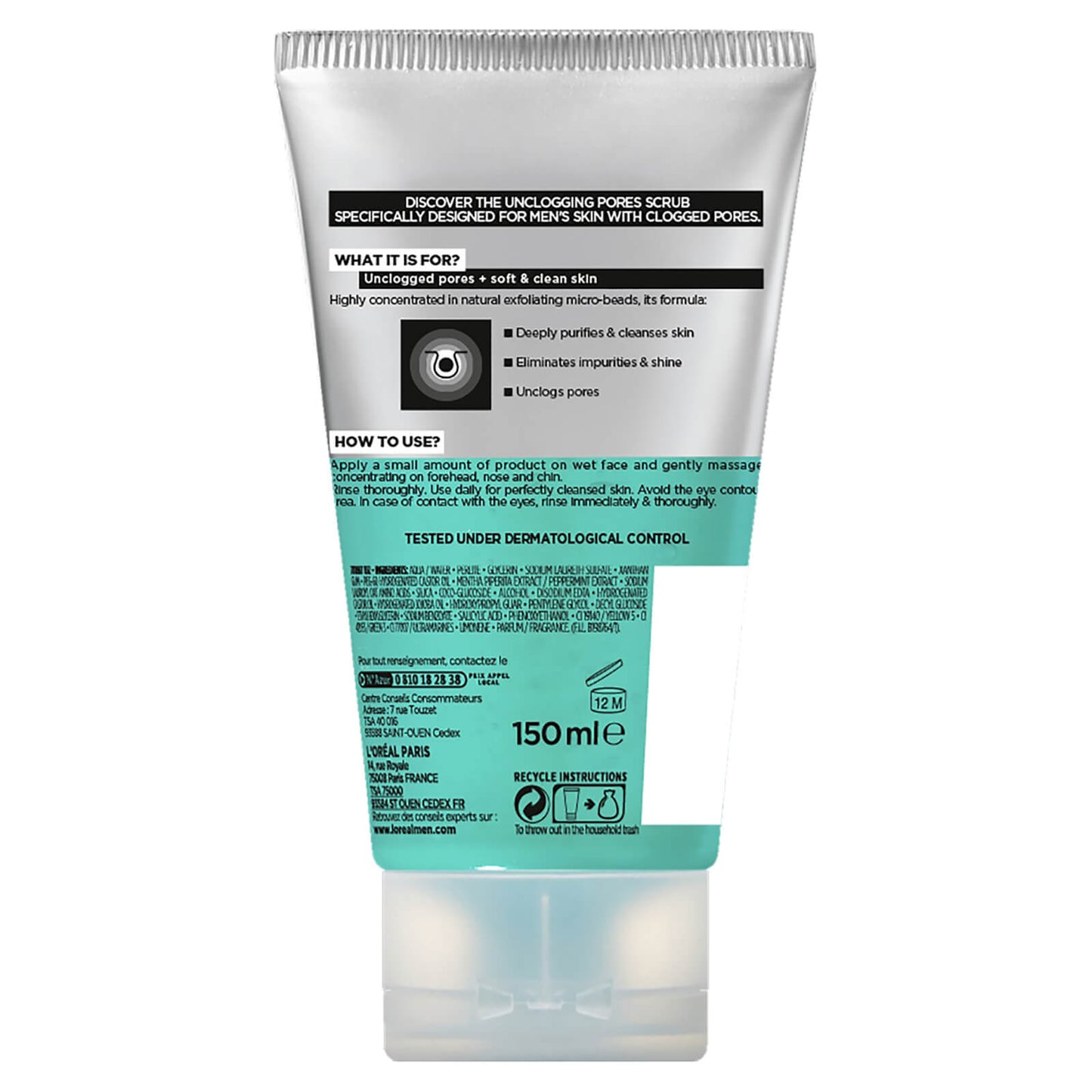 L'Oréal Paris Men Expert Hydra Energetic Unclogging Pores Scrub 100ml