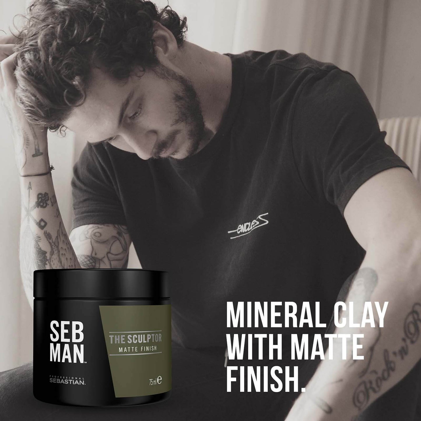 SEB MAN The Sculptor Long-Lasting Hold Matte Clay 75ml