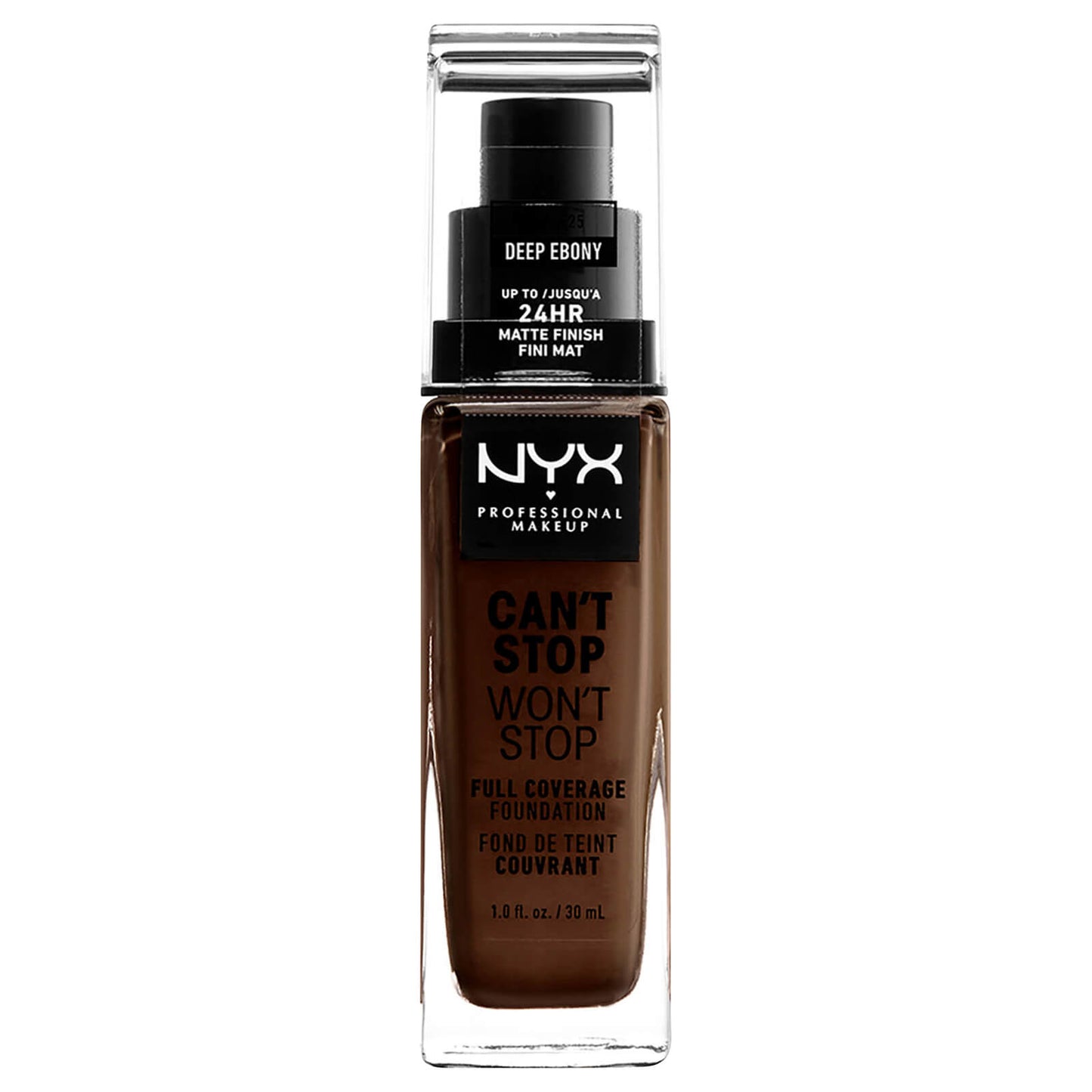 NYX Professional Makeup Can't Stop Won't Stop Full Coverage Liquid Foundation 30ml (Various Shades)