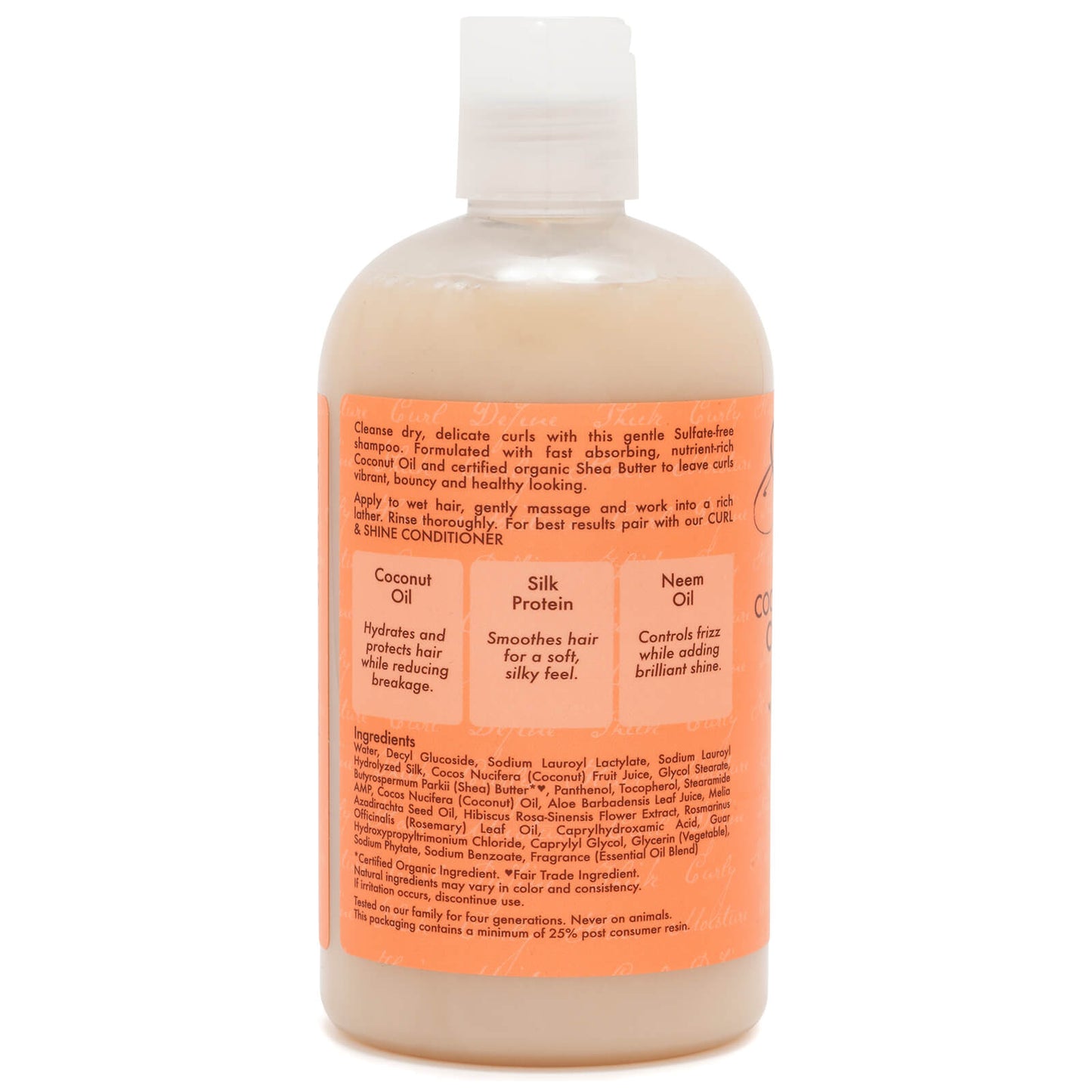 SheaMoisture Coconut & Hibiscus Curl and Shine Shampoo 384ml