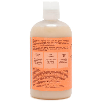 SheaMoisture Coconut & Hibiscus Curl and Shine Shampoo 384ml