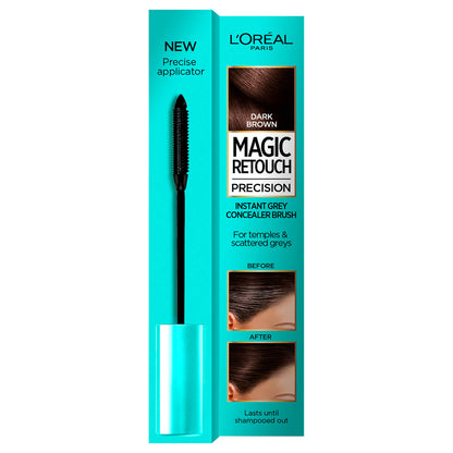 L'Oréal Paris Magic Retouch Precision Instant Grey Concealer Brush - Dark Brown