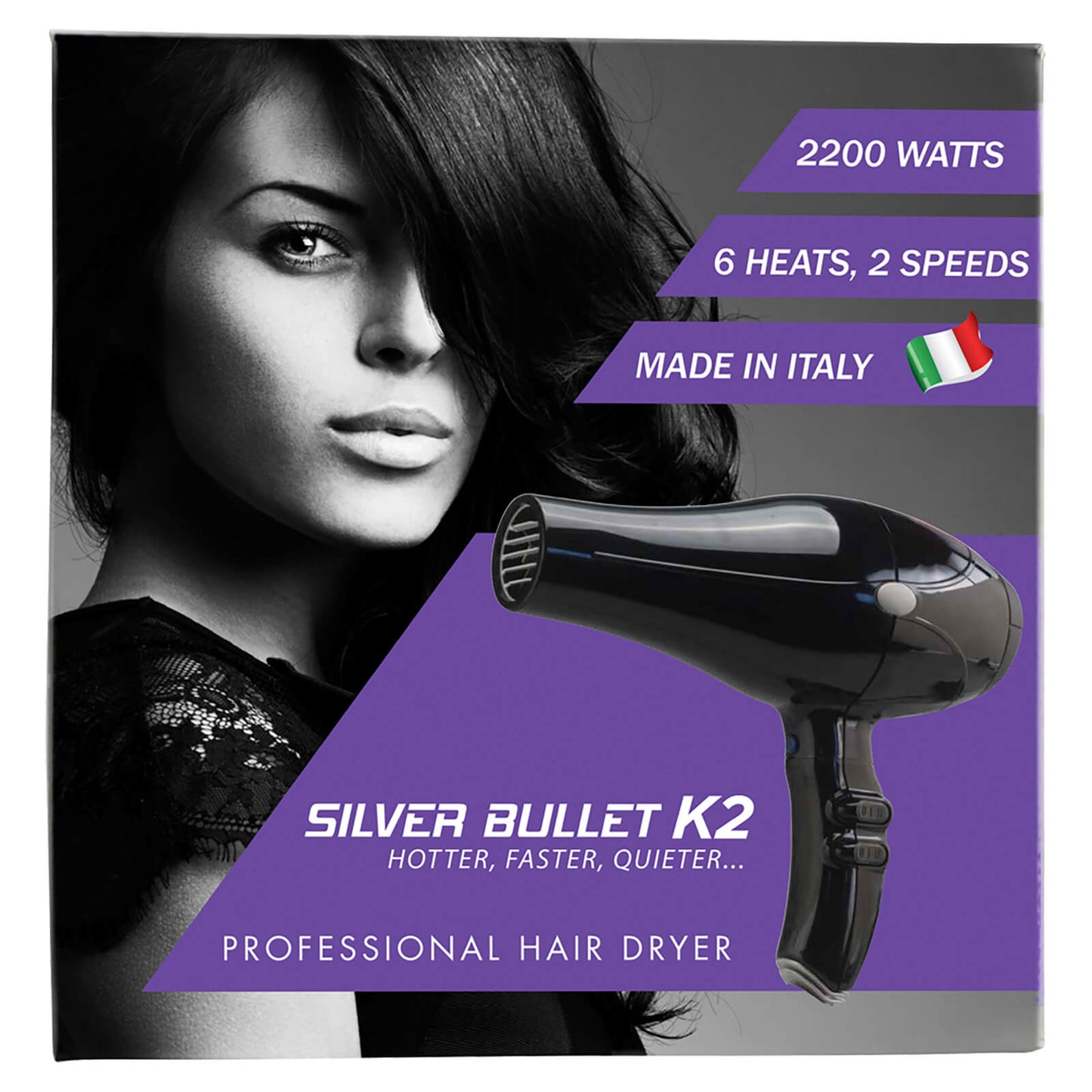 Silver Bullet K2 Dryer 2200W - Black