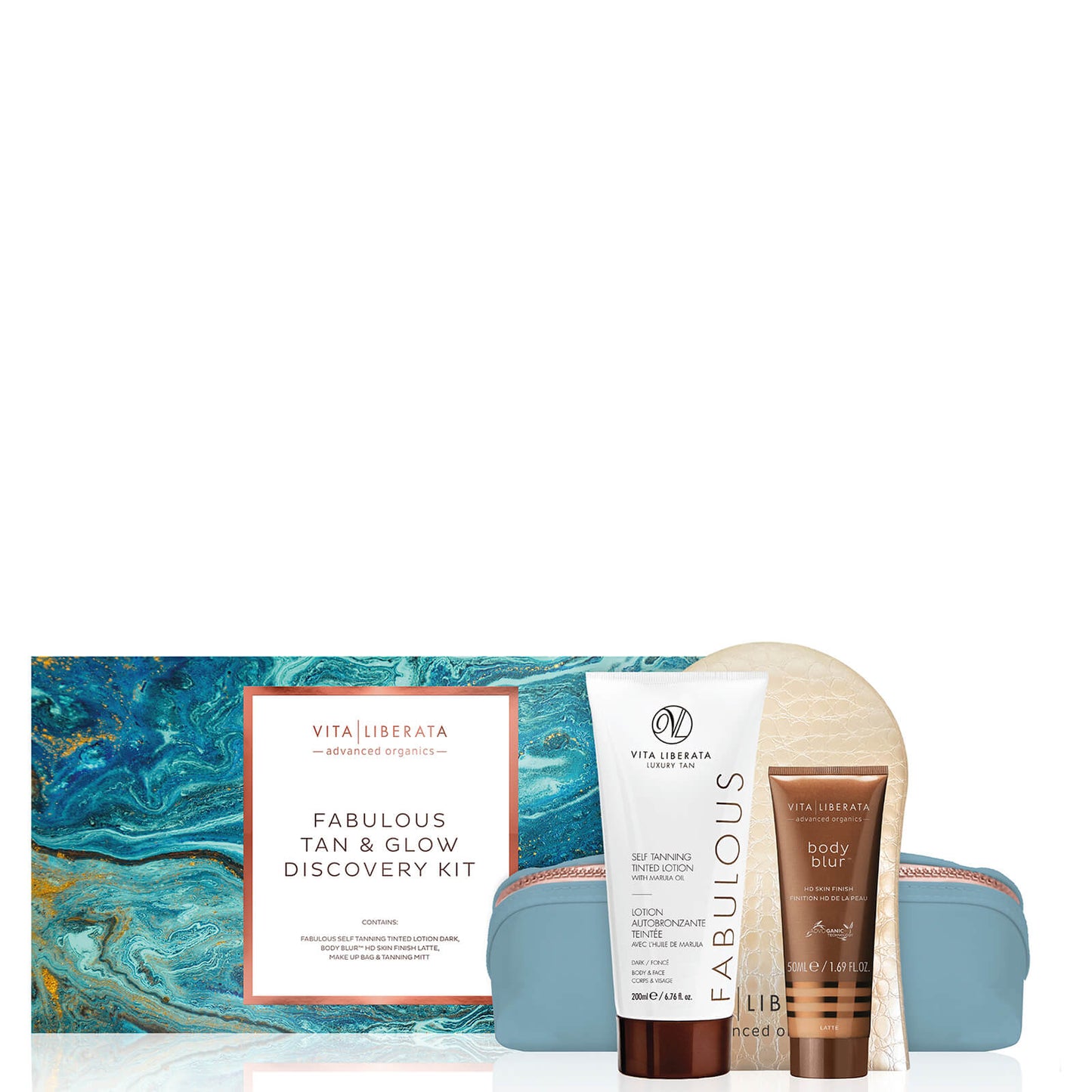 Vita Liberata Fabulous Tan & Glow Discovery Set - Dark Lotion