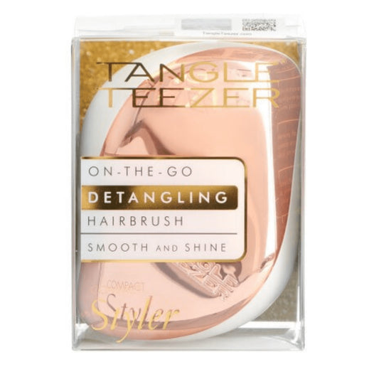 Tangle Teezer Compact Styler Detangling Hairbrush - Rose Gold Ivory