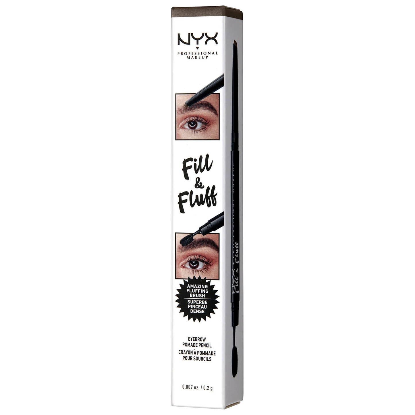 NYX Professional Makeup Fill & Fluff Eyebrow Pomade Pencil (Various Shades)