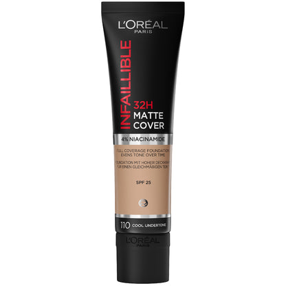 L'Oréal Paris Infallible 32hr Matte Cover Foundation 30ml (Various Shades)