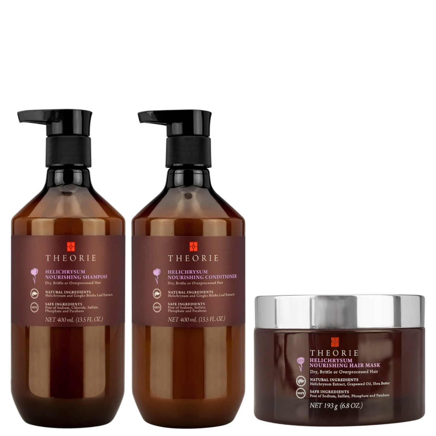 Theorie Helichrysum Nourishing Hair Trio