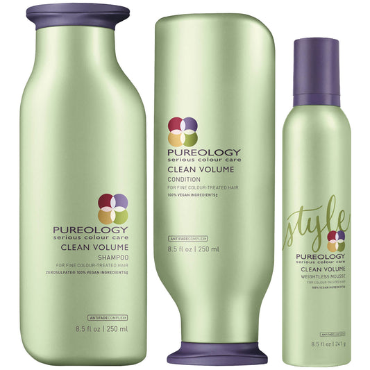 Pureology Clean Volume Trio - Fine, Natural Hair