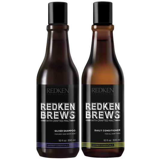 Redken Brews Silver Shampoo and Conditioner Duo