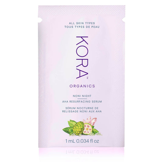 Kora Organics Noni Night AHA Resurfacing Serum (Free Gift)