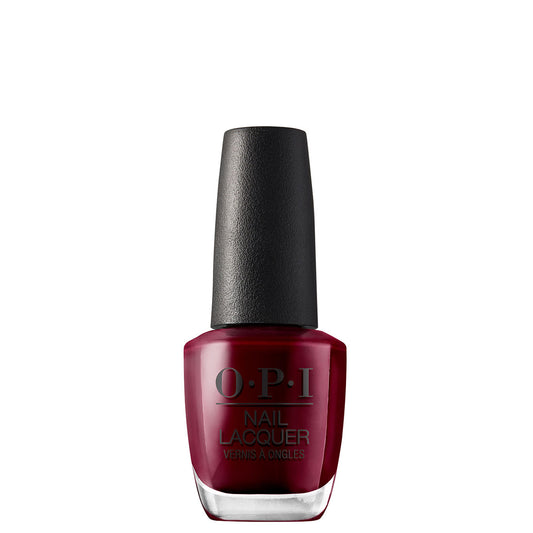 OPI Nail Lacquer Dark Red Nail Polish - Malaga Wine 15ml