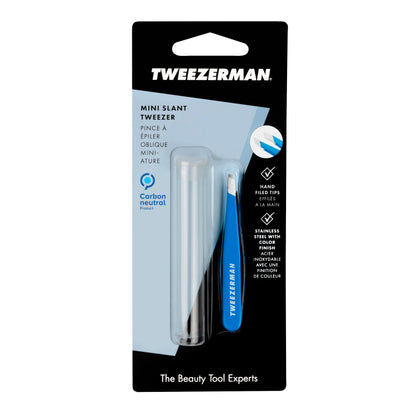 Tweezerman Mini Slant Tweezer Bahama Blue