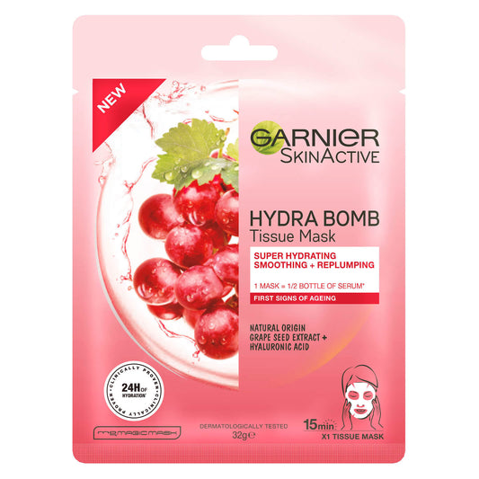 Garnier SkinActive Hydra Bomb Anti-Ageing Tissue Mask - Grape Seed Extract (1 Mask)