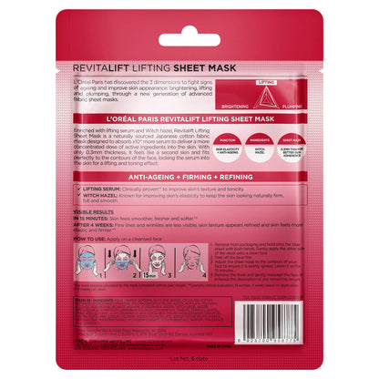 L'Oréal Paris Revitalift Lifting Sheet Mask (1 Mask)