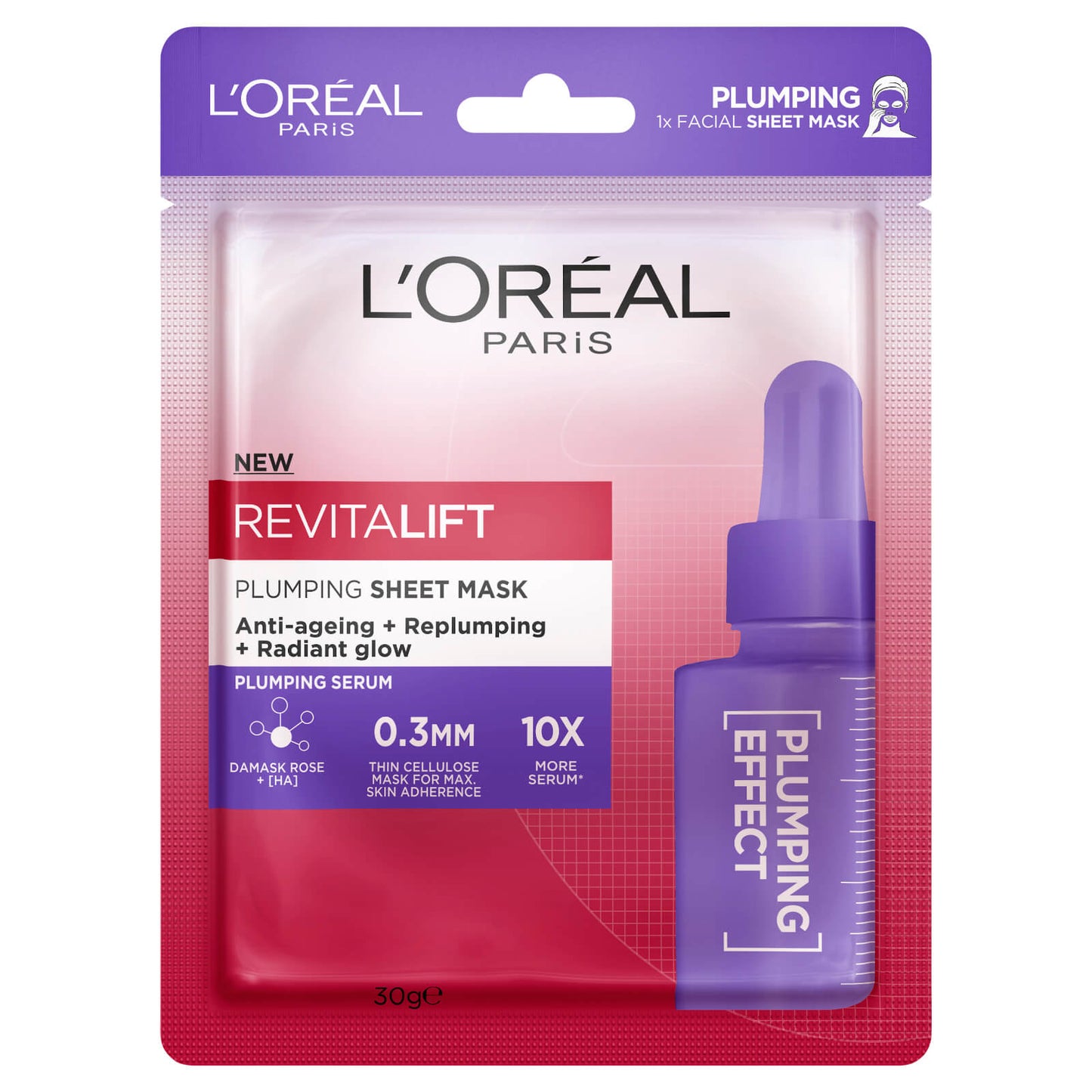 L'Oréal Paris Revitalift Plumping Sheet Mask (1 Mask)