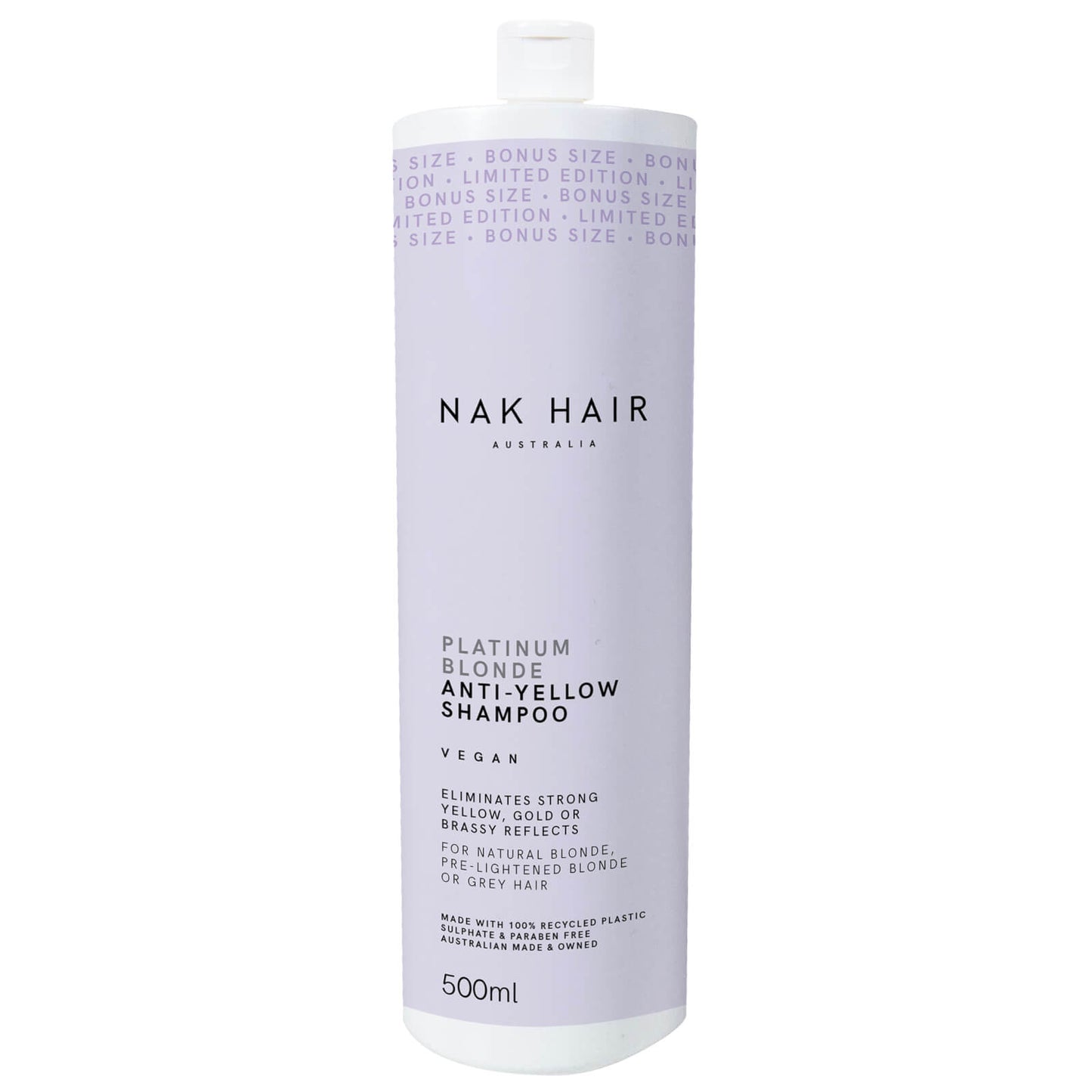 NAK Platinum Blonde Anti-Yellow Shampoo 500ml