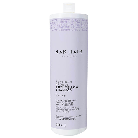 NAK Platinum Blonde Anti-Yellow Shampoo 500ml