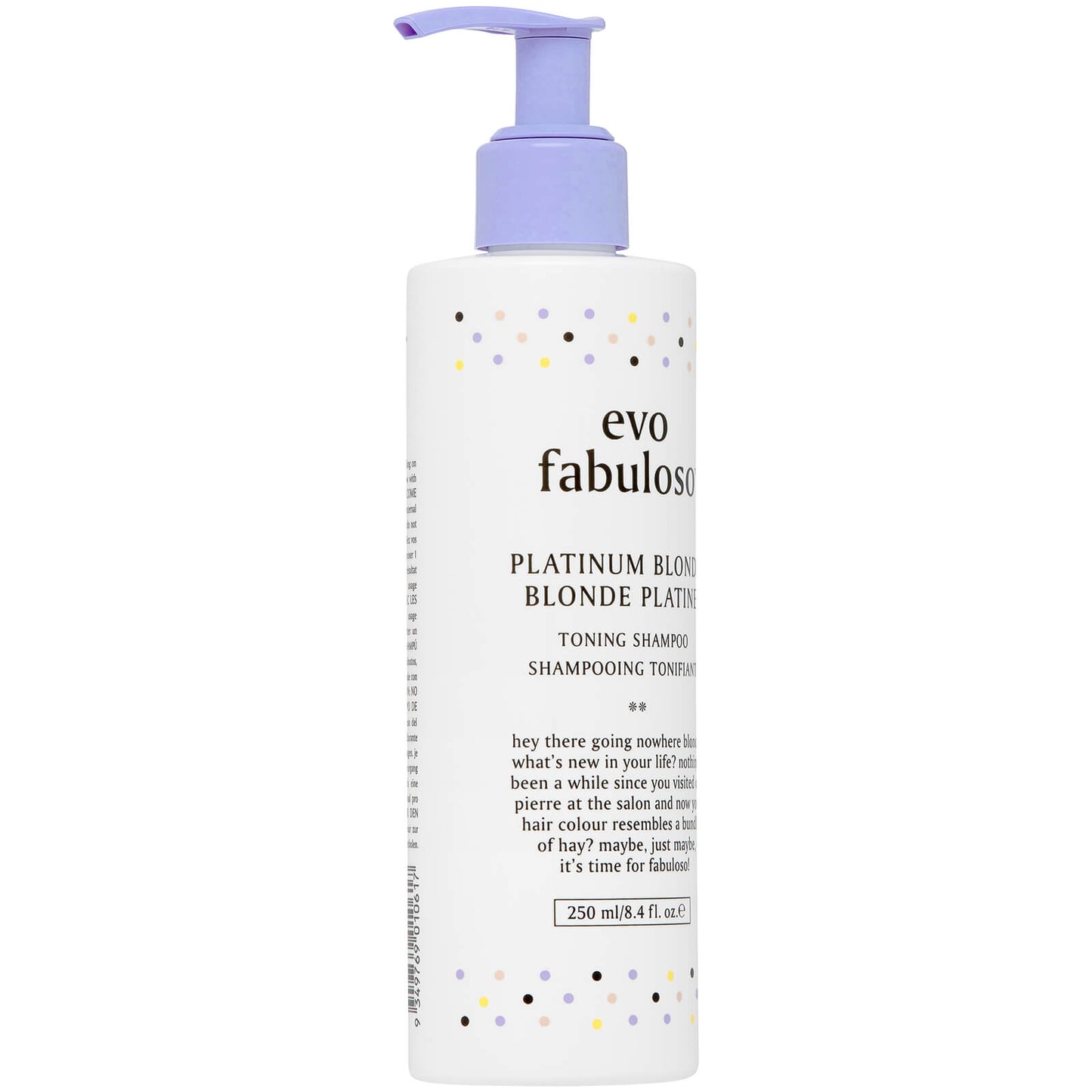 evo Fabuloso Platinum Blonde Toning Shampoo 250ml