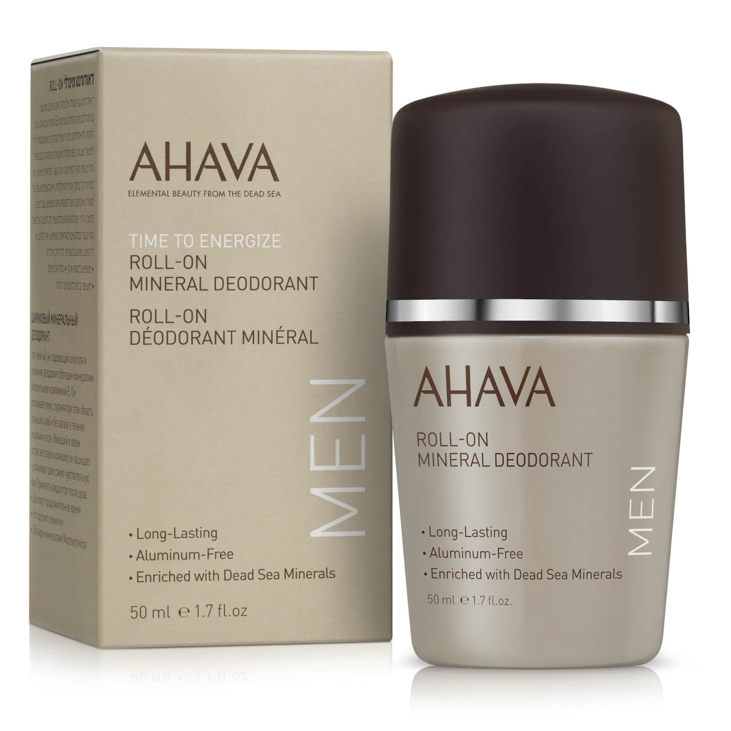 AHAVA Men's Roll-On Mineral Deoderant 50ml