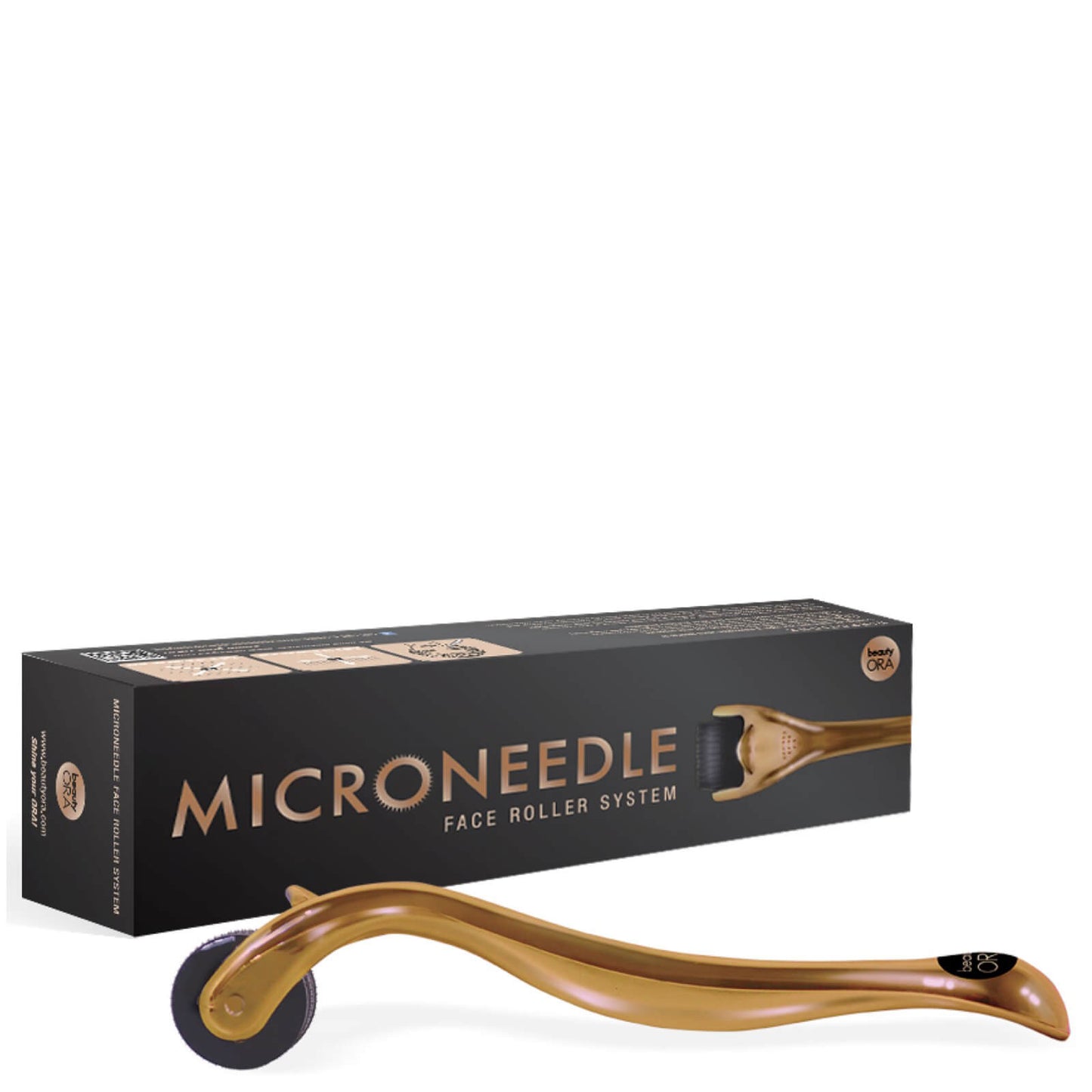 Beauty ORA Deluxe Facial Microneedle Dermal Roller System - Bronze