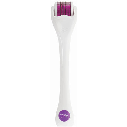 Beauty ORA Facial Microneedle Roller System - Purple Head with White Handle