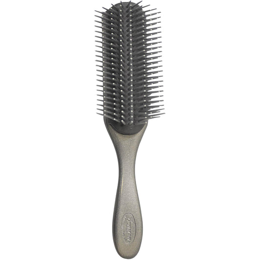 Denman D4 9 Row Large Styling Brush - Gun Metal/Black