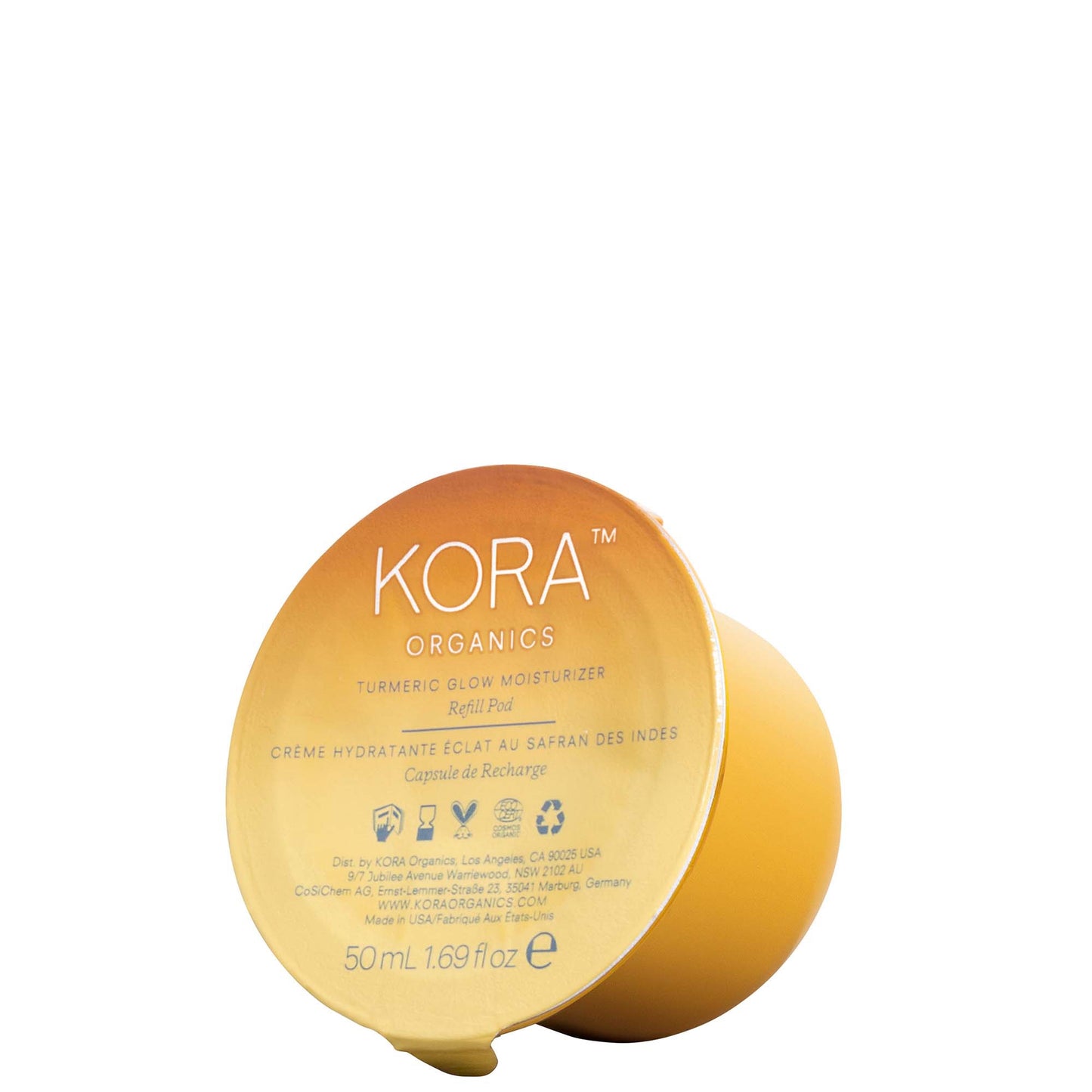 KORA Organics Turmeric Glow Moisturizer Refill Pod