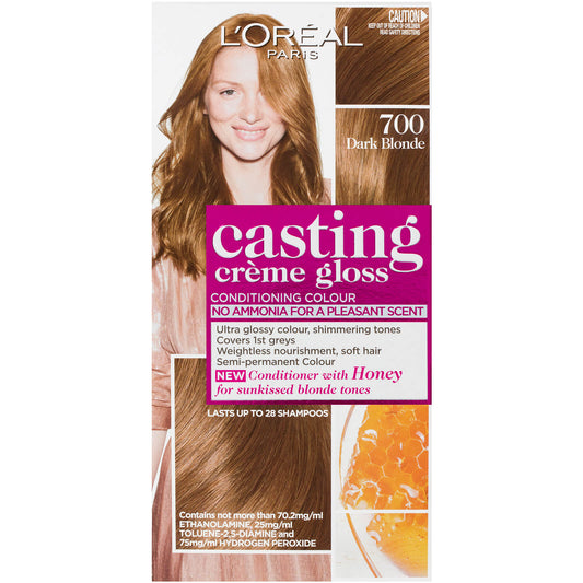 L'Oréal Paris Casting Creme Gloss Semi-Permanent Hair Colour - Dark Blonde 700