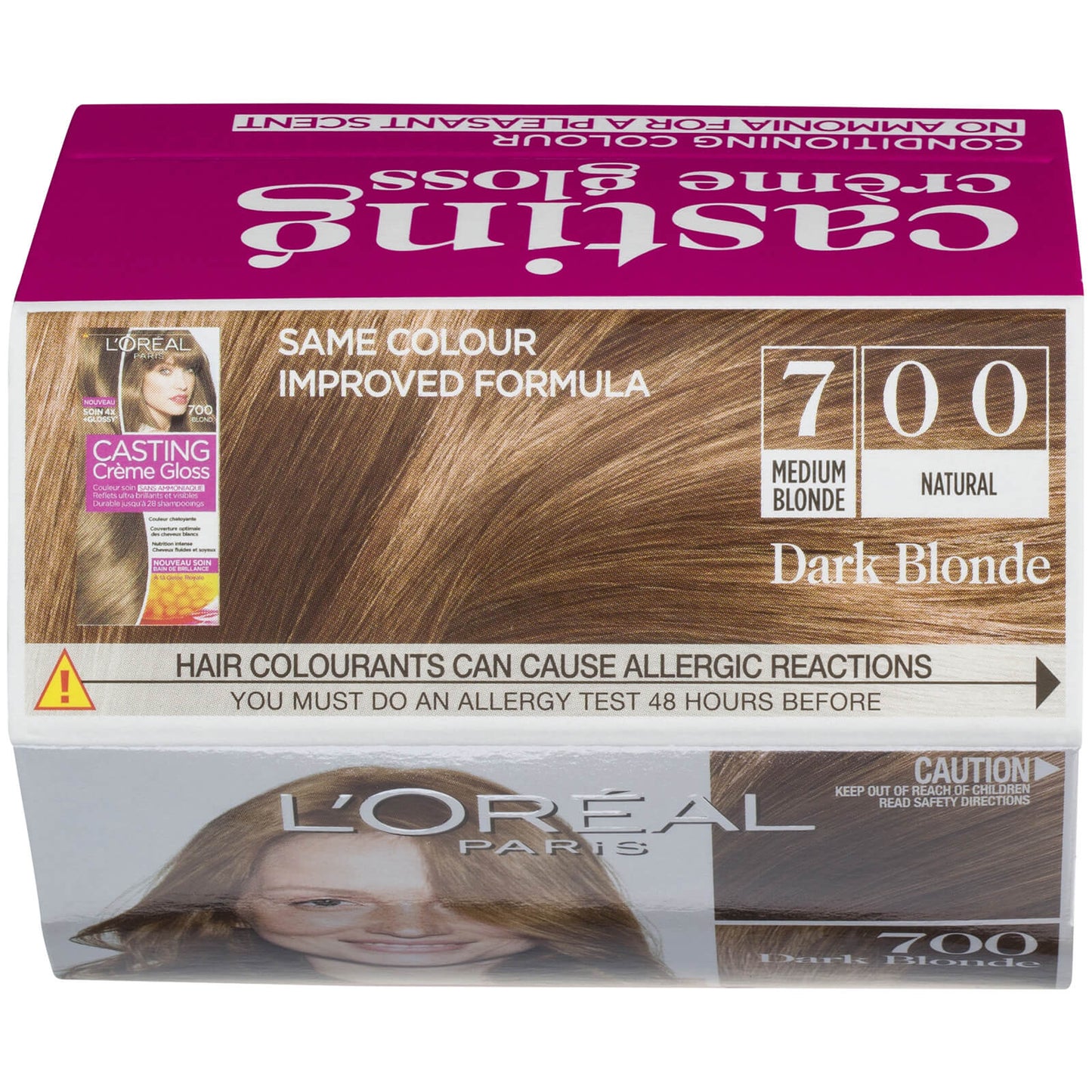 L'Oréal Paris Casting Creme Gloss Semi-Permanent Hair Colour - Dark Blonde 700