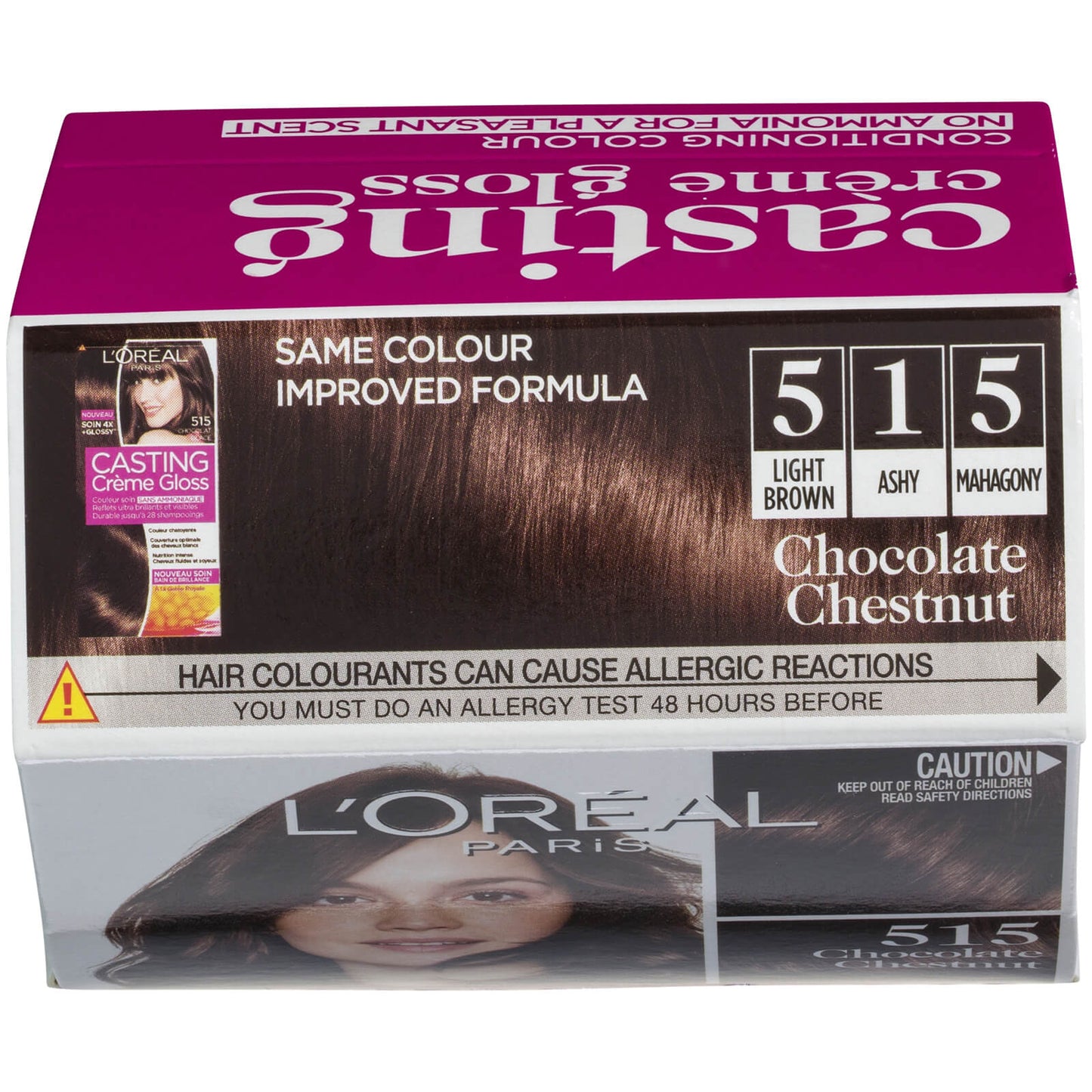 L'Oréal Paris Casting Creme Gloss Semi-Permanent Hair Colour - Chocolate Chestnut 515