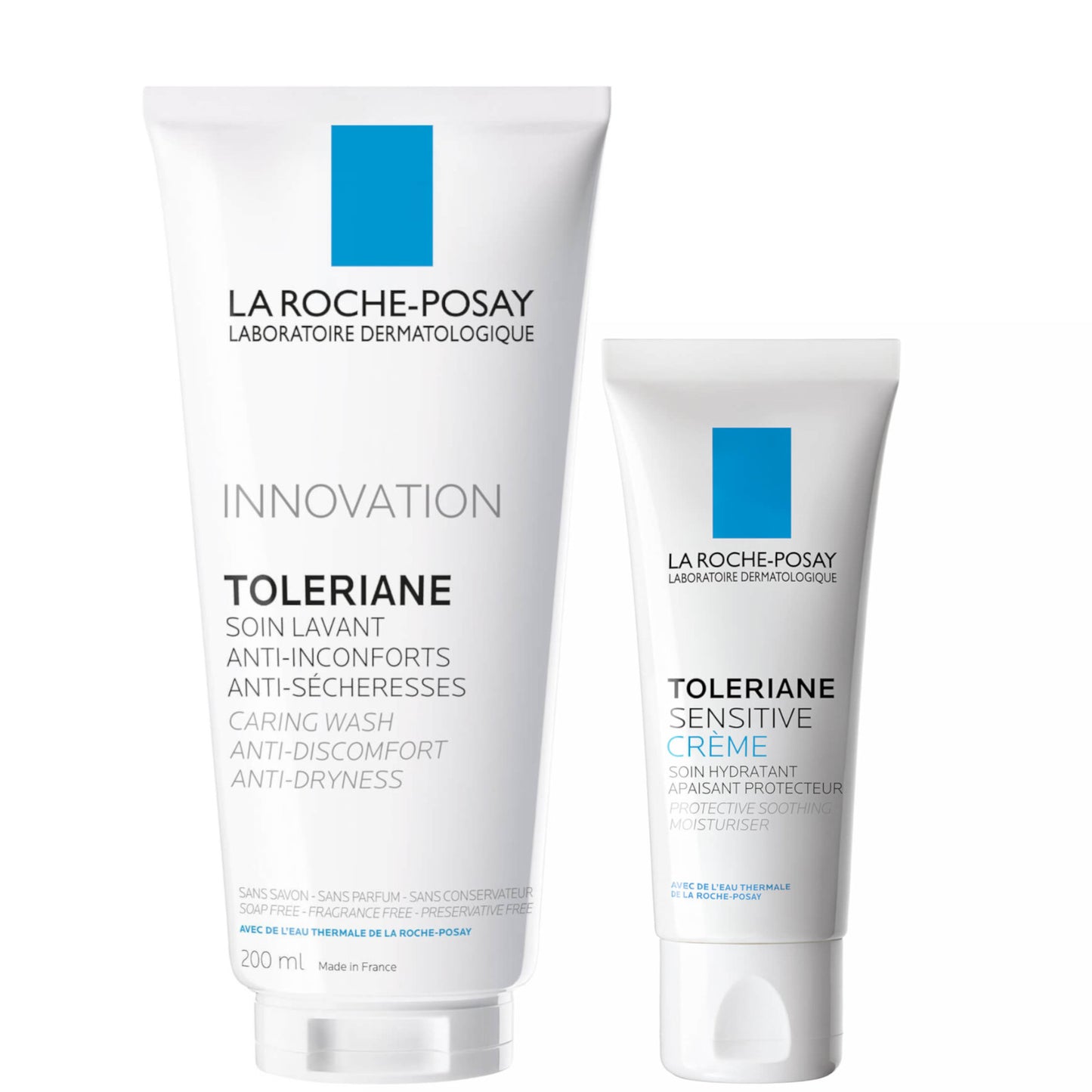 La Roche-Posay Sensitive Skin Cleanser and Moisturiser