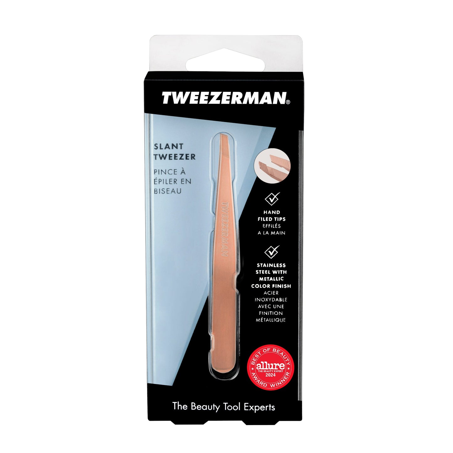 Tweezerman Slant Tweezer Rose Gold